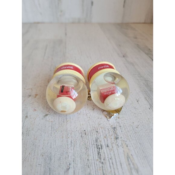 Vintage snow globe coke miniature ice cold soda ornament Xmas set - Picture 4 of 6